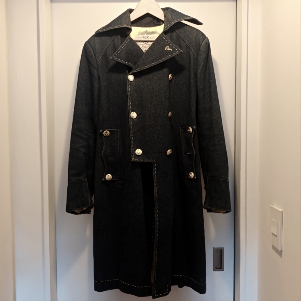 Evisu Denim military style jacket